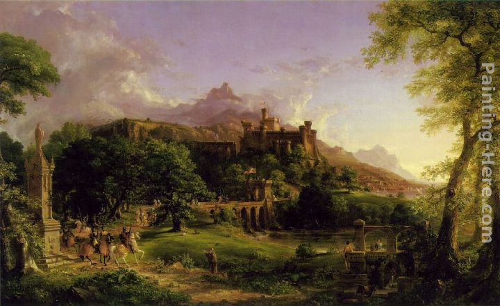 The Departure painting - Thomas Cole The Departure art painting